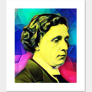 Lewis Carroll Colourful Portrait | Lewis Carroll Artwork 7 Posters and Art